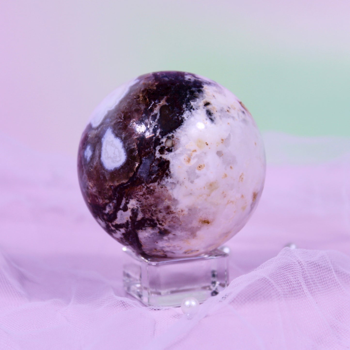 Mexican crazy lace agate spheres