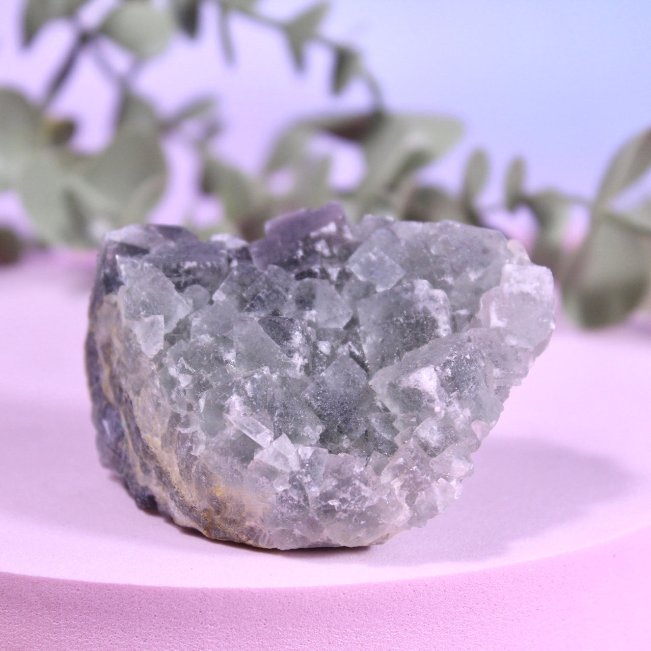 Cubic fluorite specimen