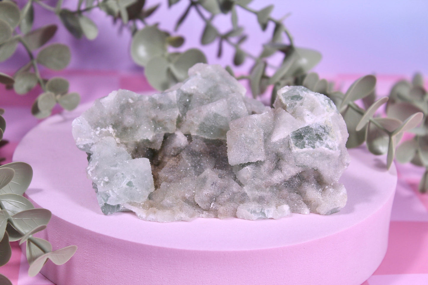 Sugar fluorite specimen