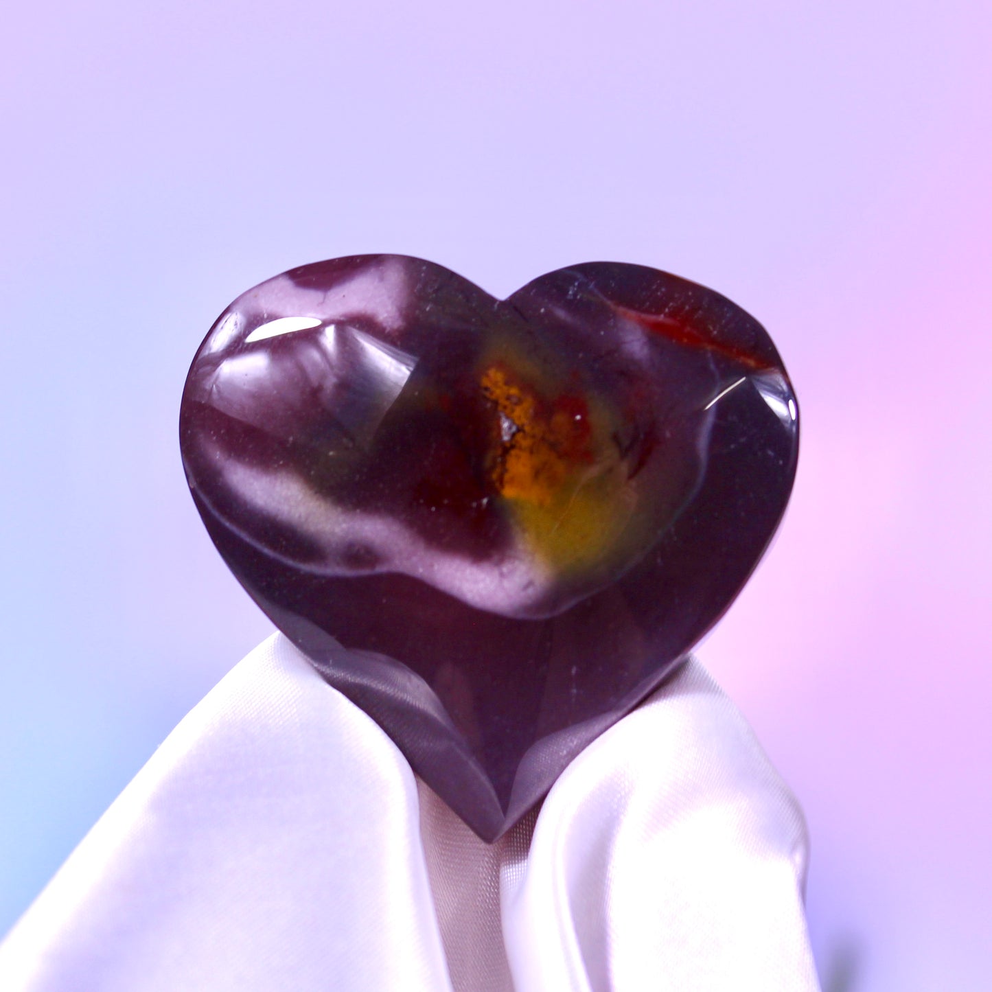 Mookaite hearts