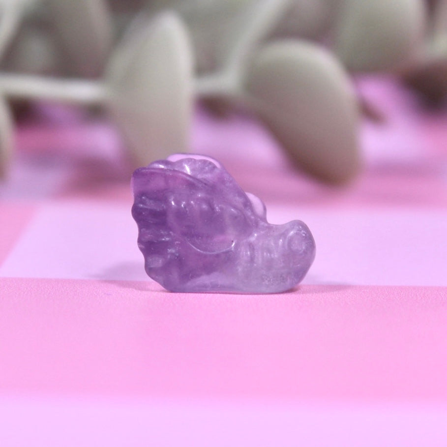 Mini fluorite dragon head