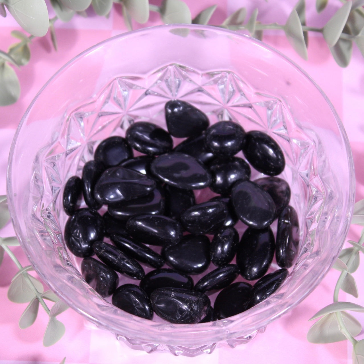 Black obsidian tumbles