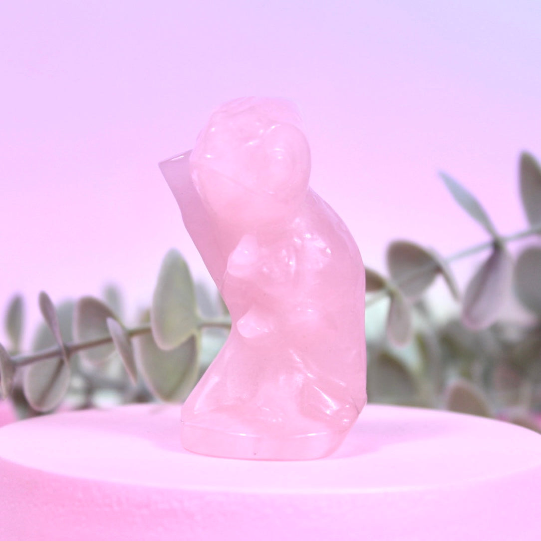 Rose quartz chameleon | intuitively chosen