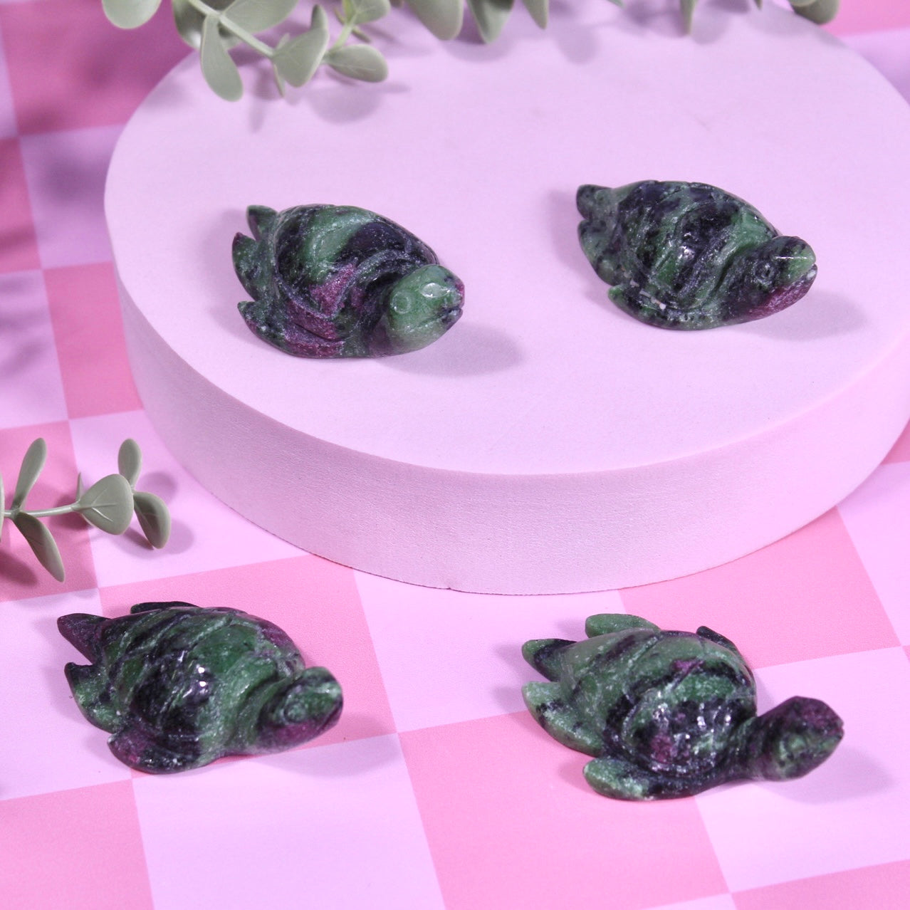 Ruby in zoisite turtles
