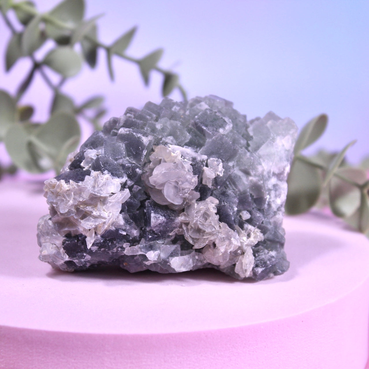 Cubic fluorite specimen