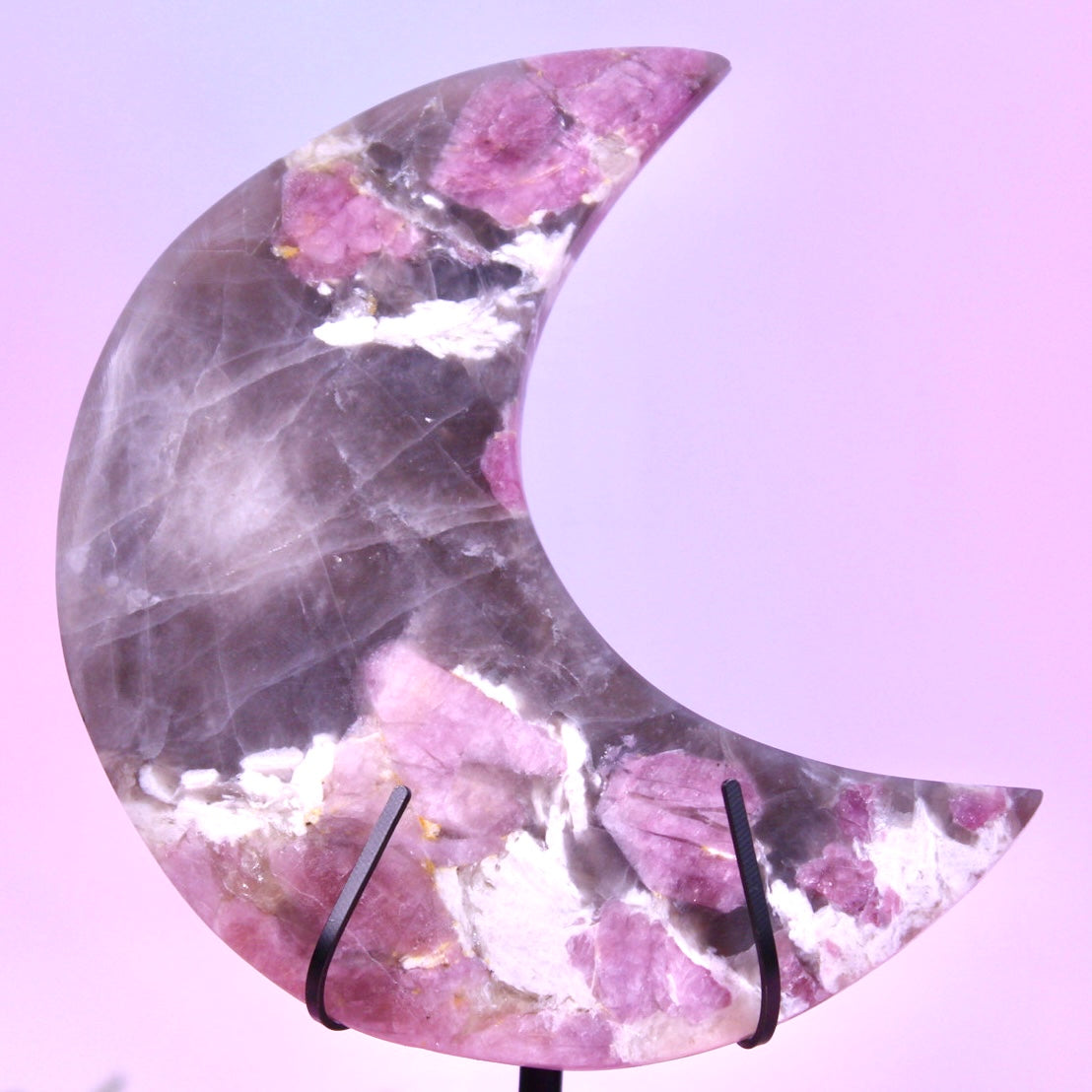 Pink tourmaline moon