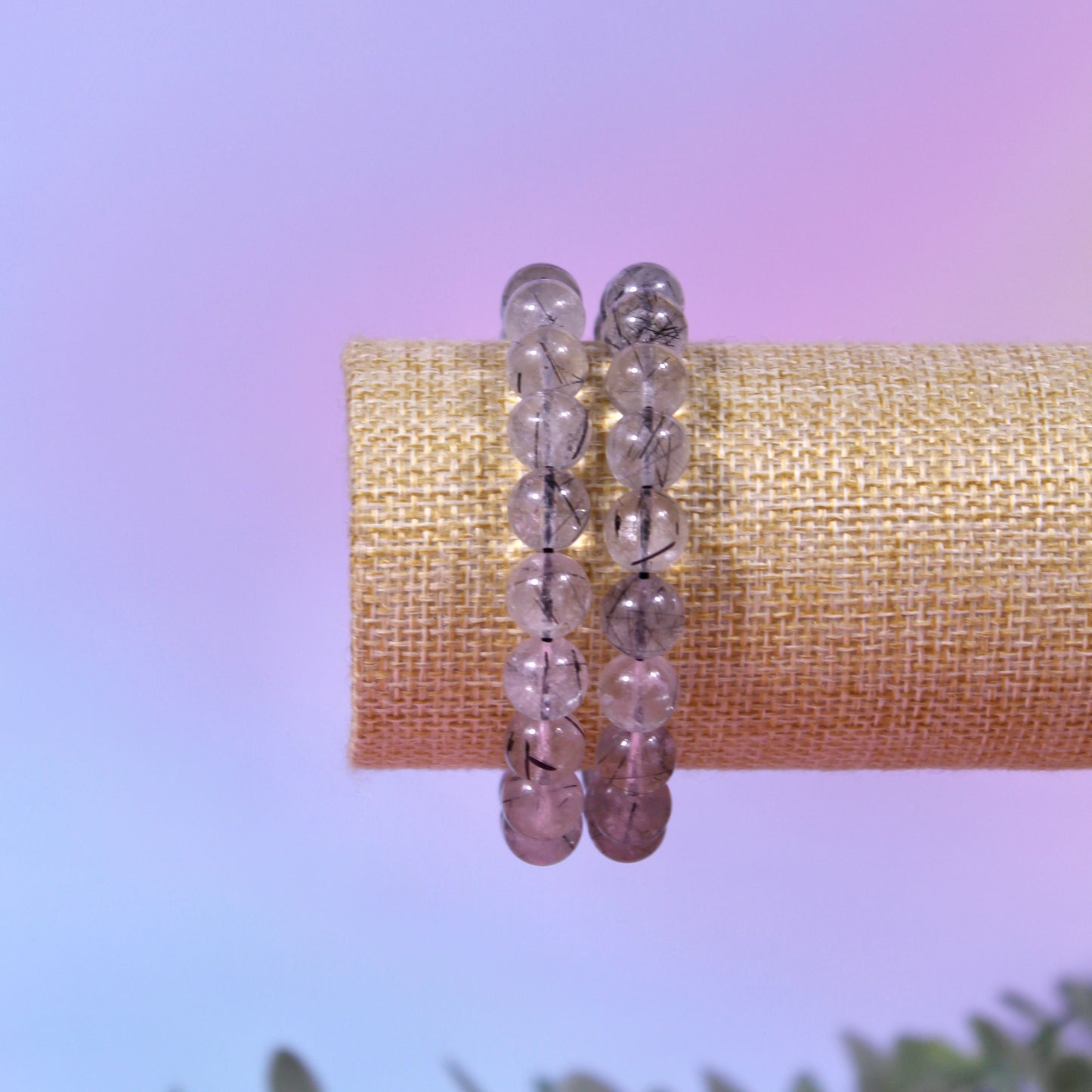 Tourmalated quartz bracelet