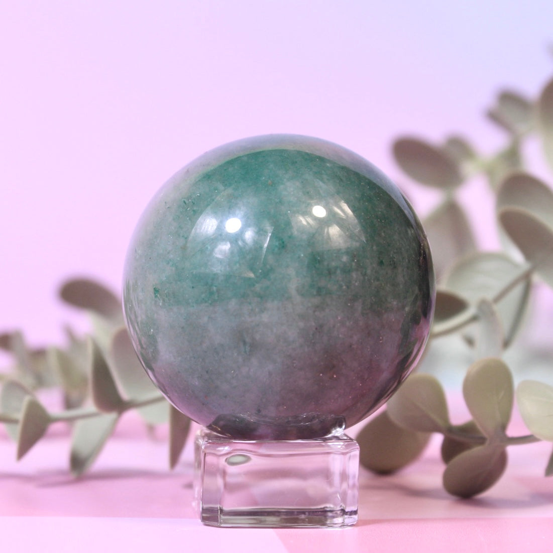 Green aventurine sphere
