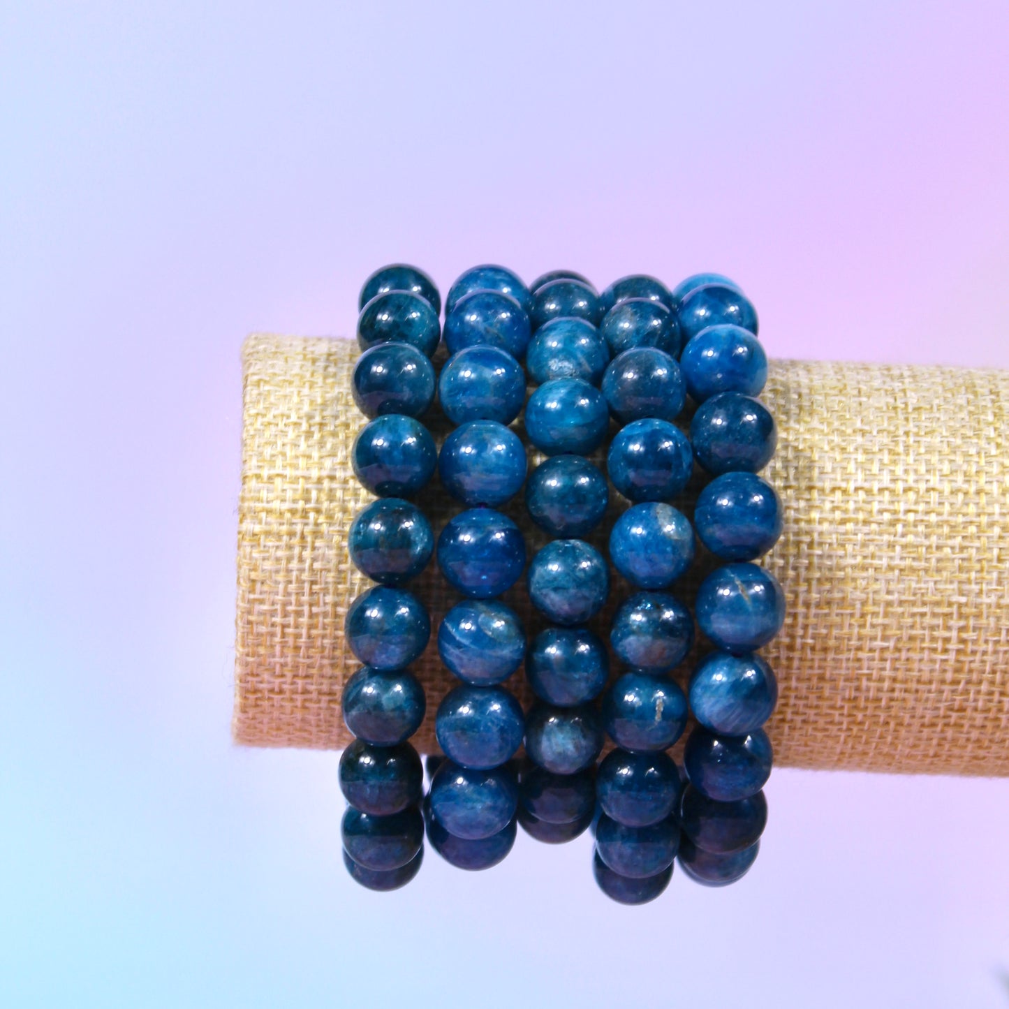 Blue apatite bracelet