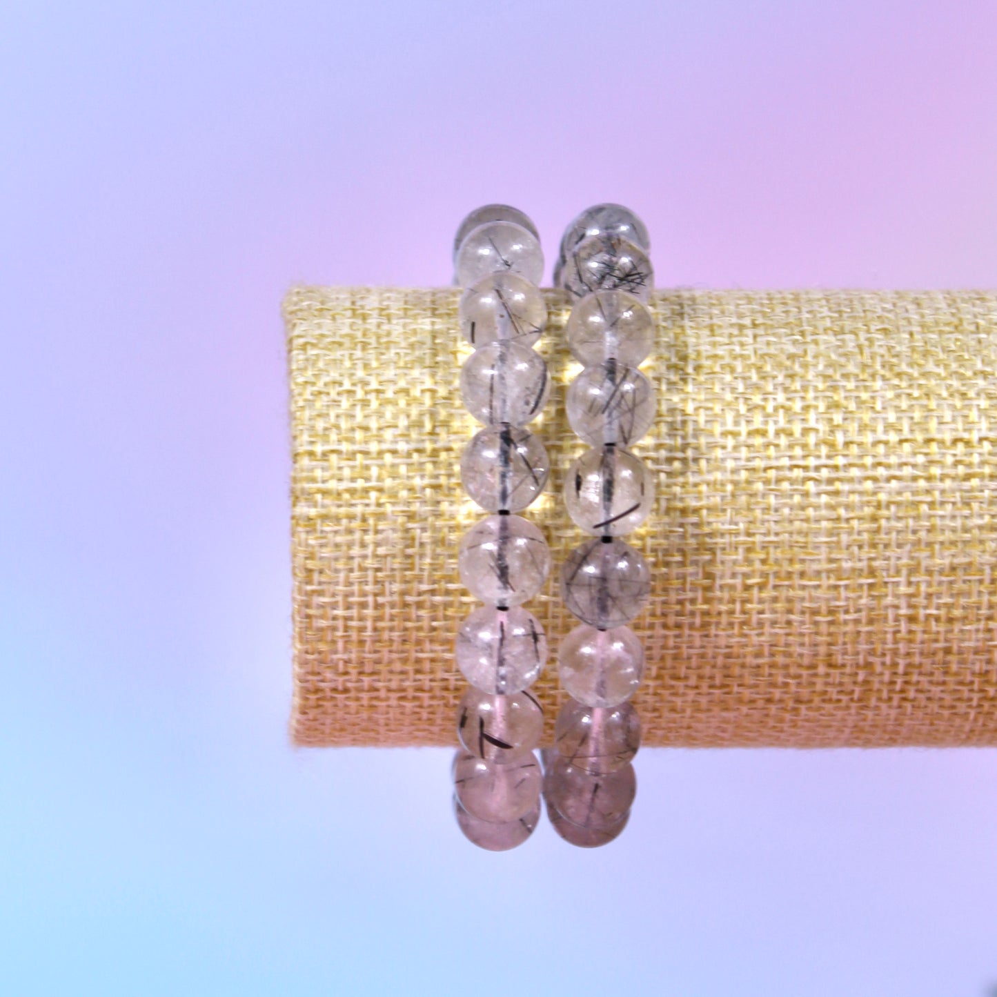 Tourmalated quartz bracelet