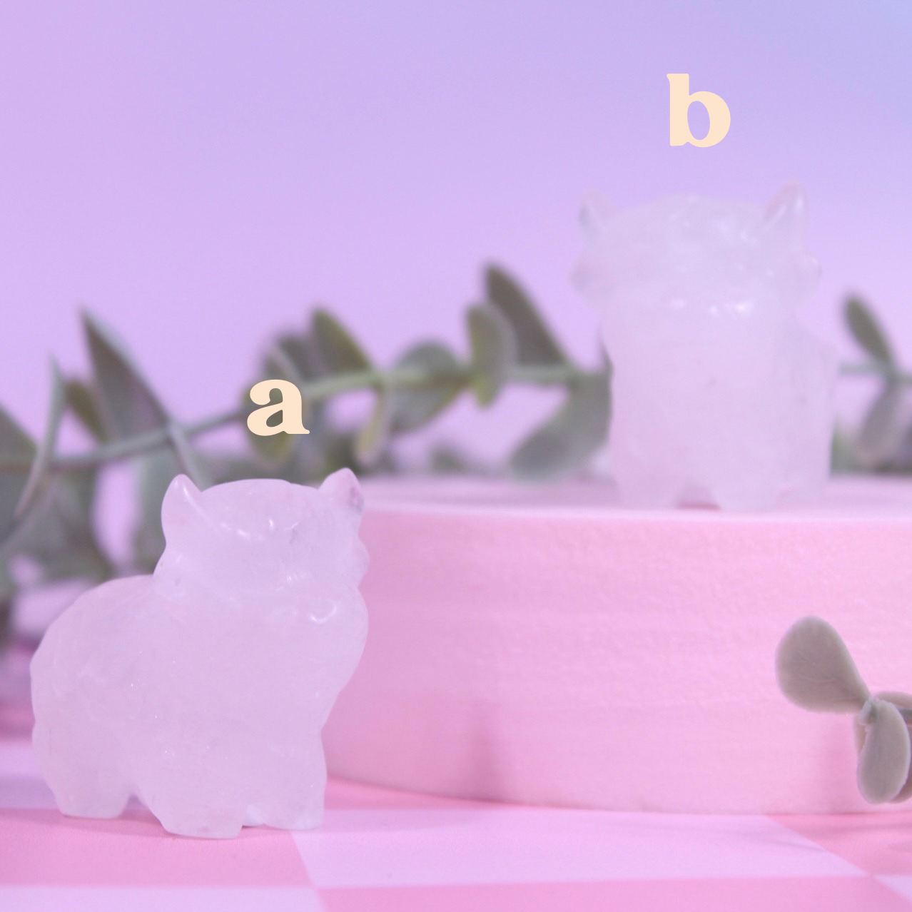 Clear quartz highland cow | Choose your own | Small