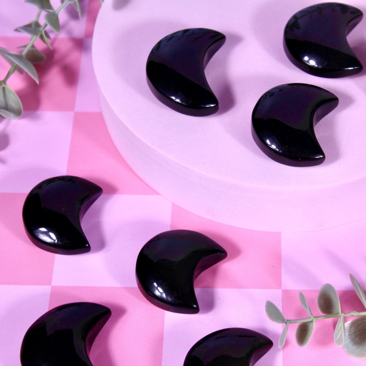 Rainbow obsidian moon