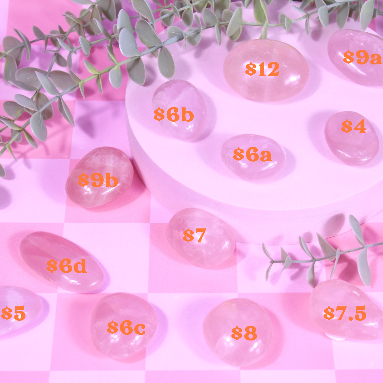 Rose quartz palmstone | choose your own