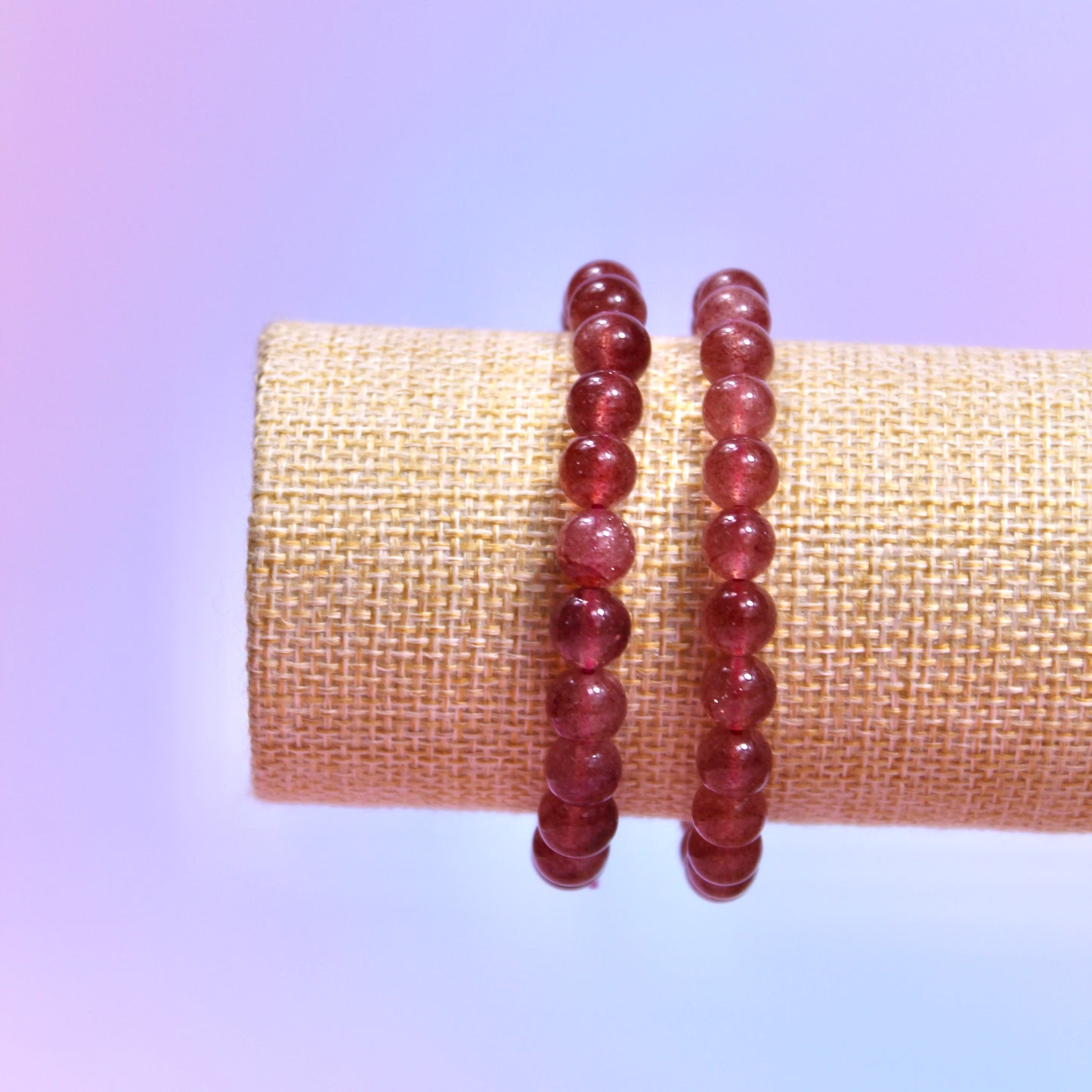 Strawberry quartz bracelets