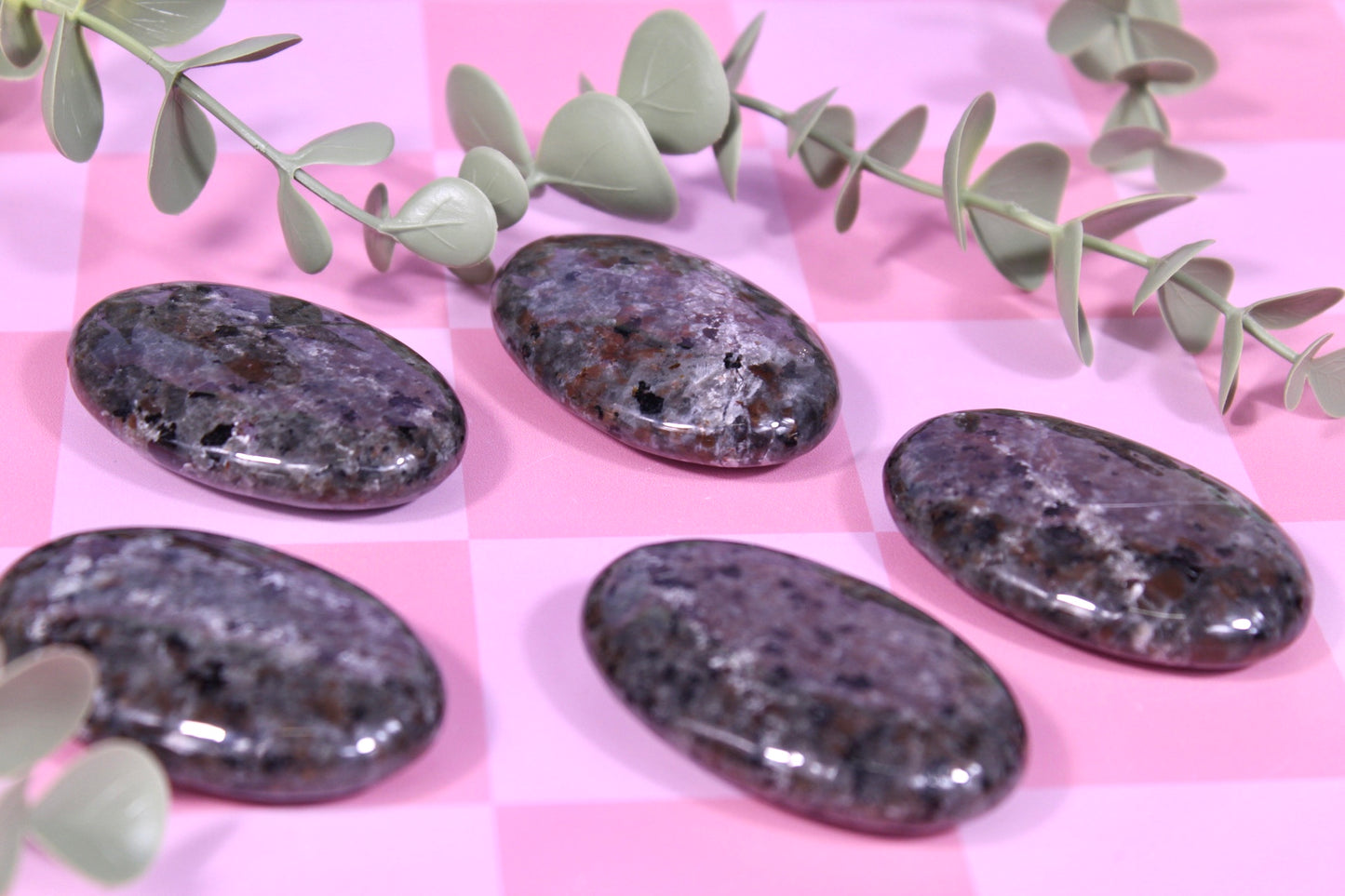 Yooperlite palmstones