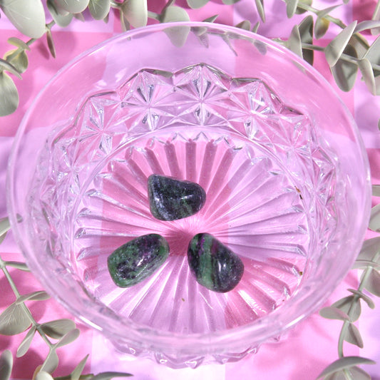 Ruby zoisite tumbles