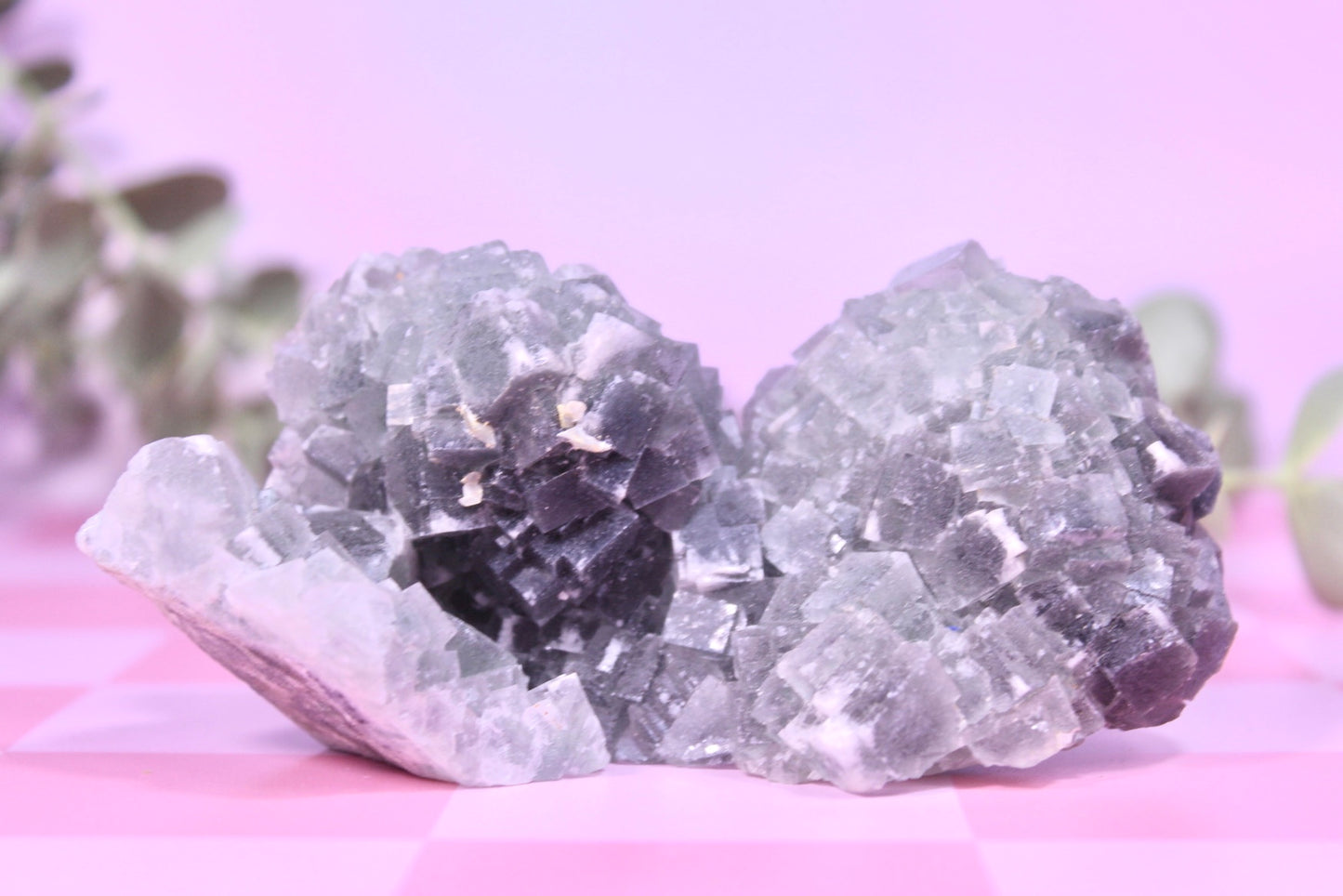 Cubic fluorite specimen