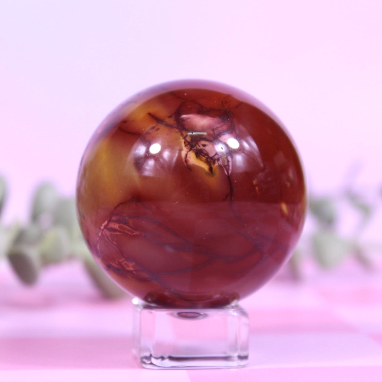 Mookaite spheres