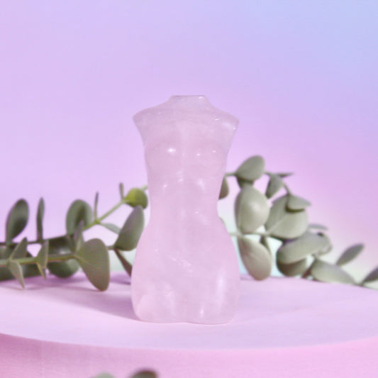 Rose quartz goddess body