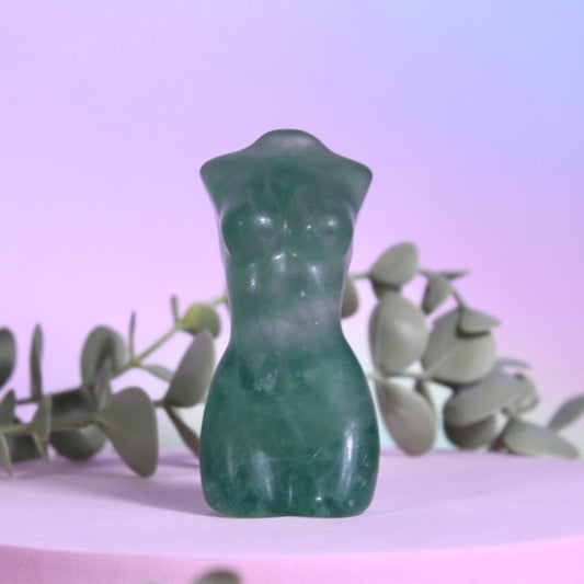 Fluorite goddess body
