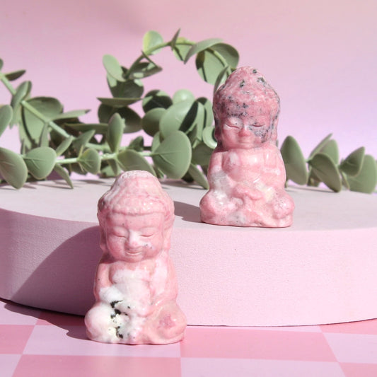 Peruvian Rhodonite Buddha