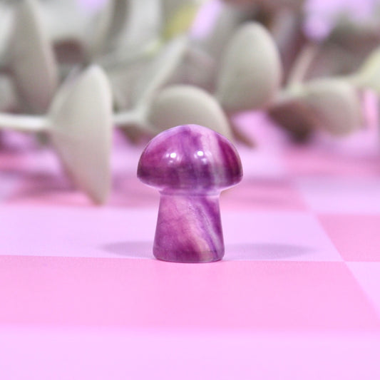 Mini fluorite mushroom