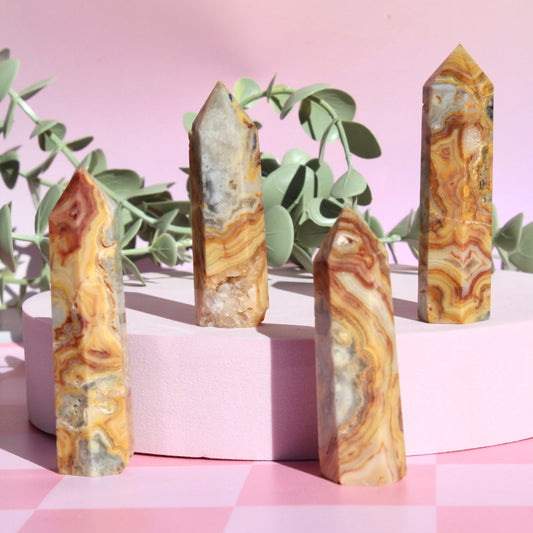 Crazy lace agate towers