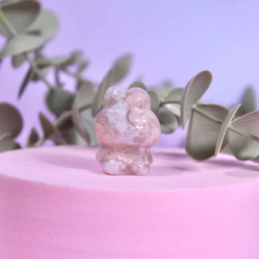 Flower agate carving