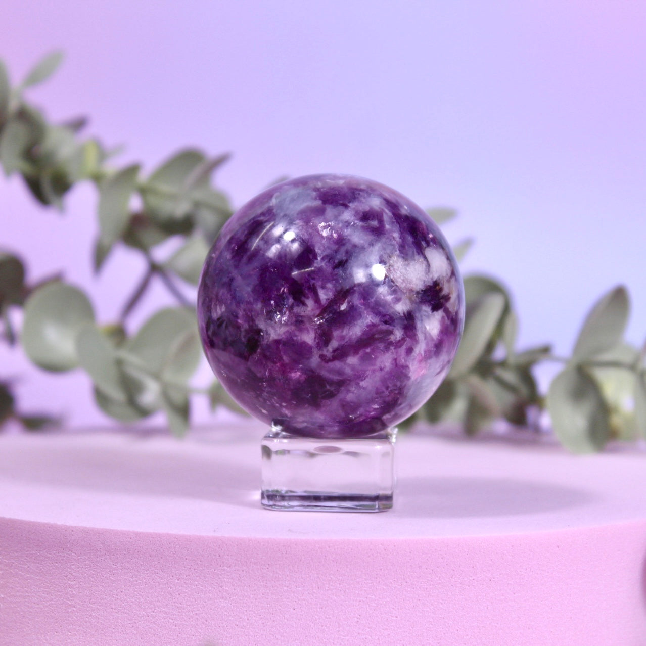Lepidolite sphere