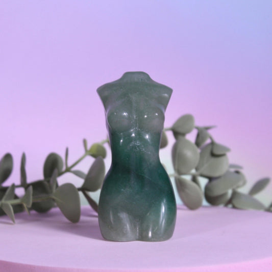 Green aventurine goddess body