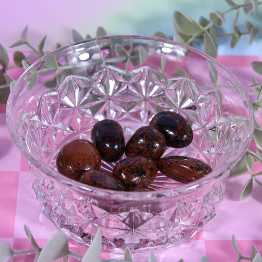 Mahogany obsidian tumbles