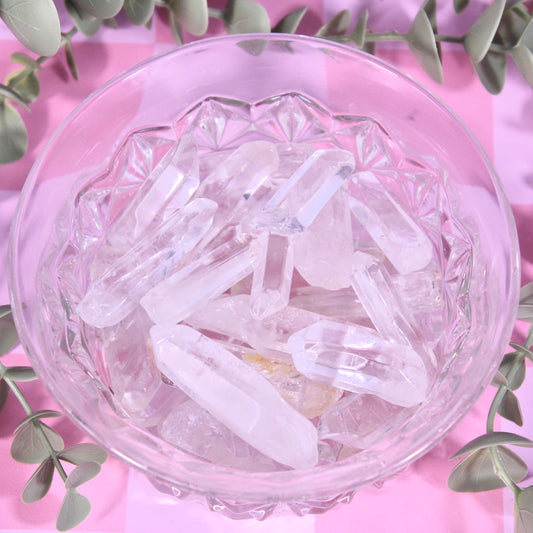 Clear quartz points