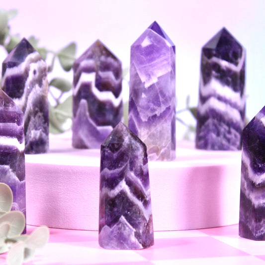 Chevron amethyst towers