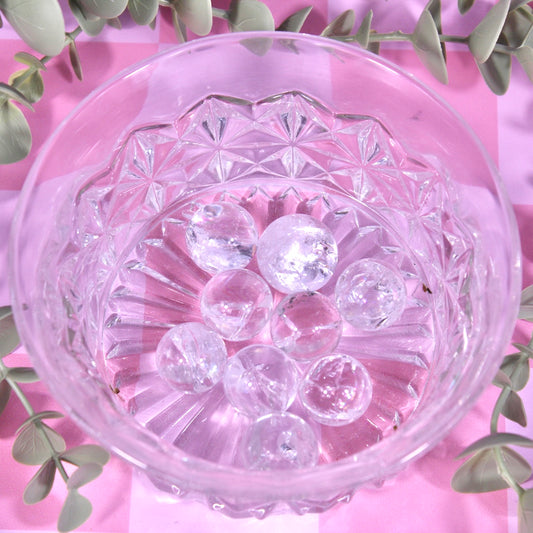 Clear quartz mini sphere