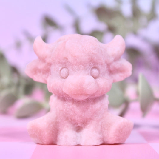 Pink opal cow