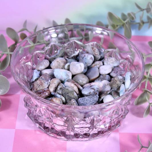 Larimar tumbles