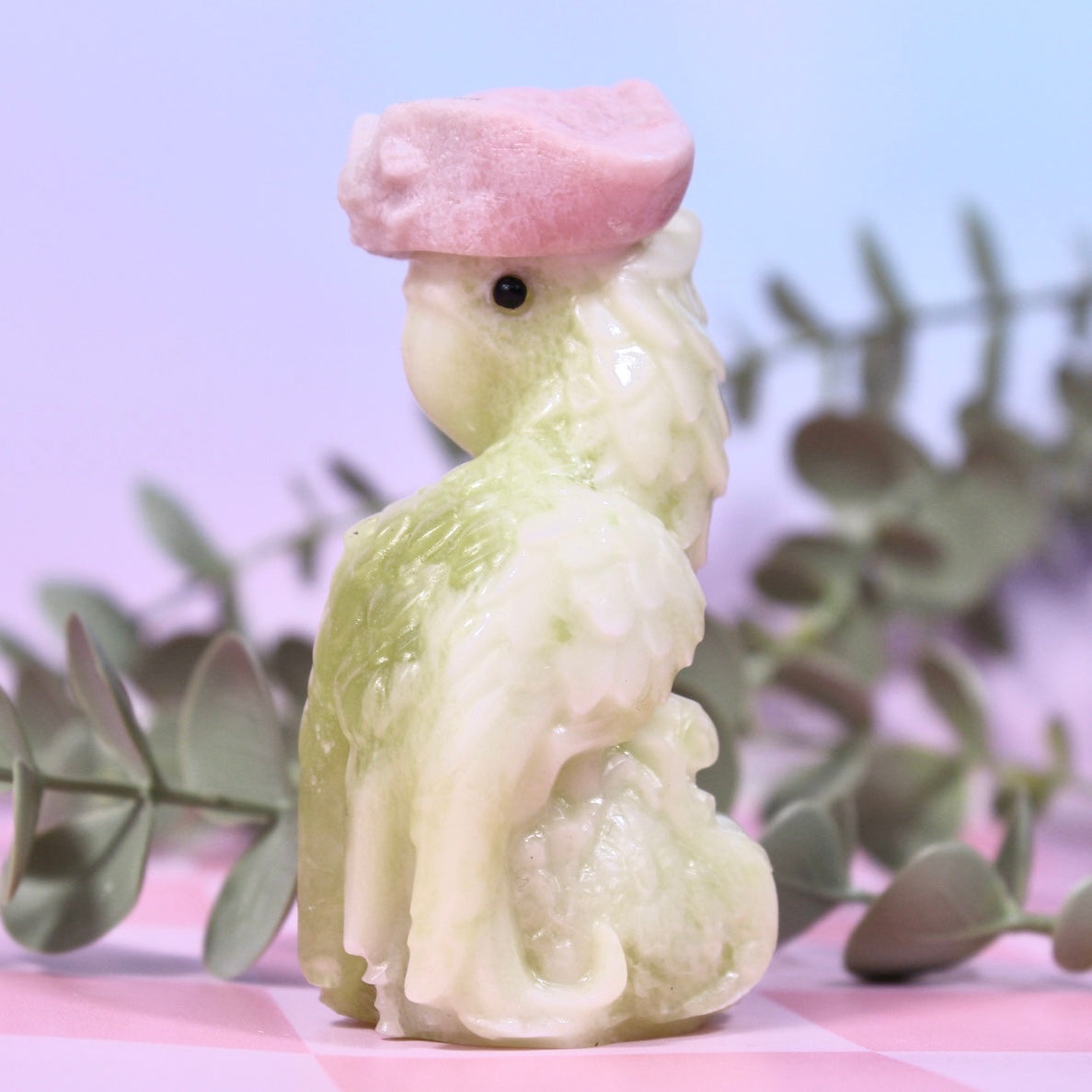 Serpentine x pink opal parrot