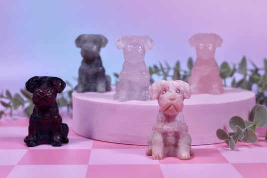 Dog carvings