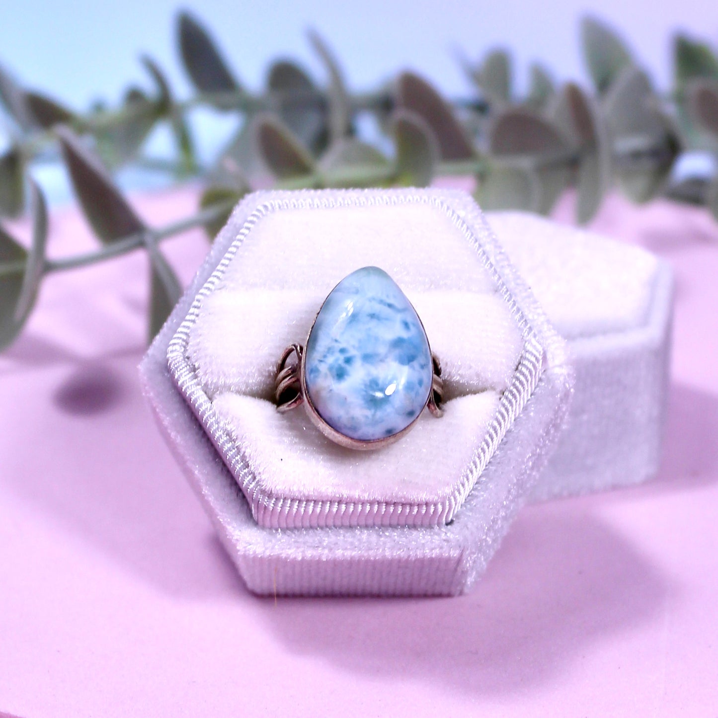 Larimar ring SIZE 6