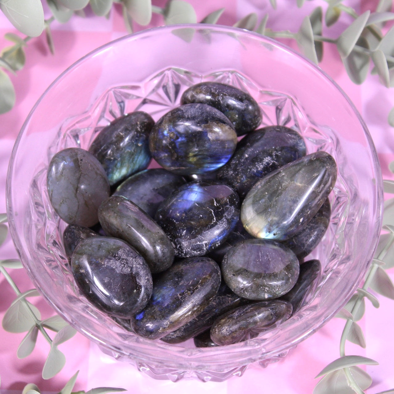 Jumbo labradorite tumbles