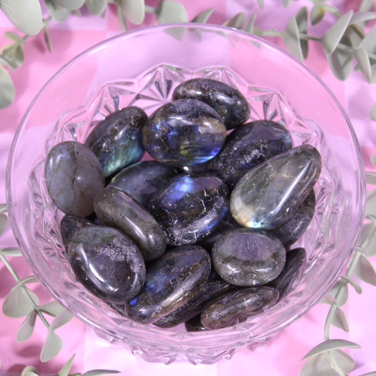 Jumbo labradorite tumbles