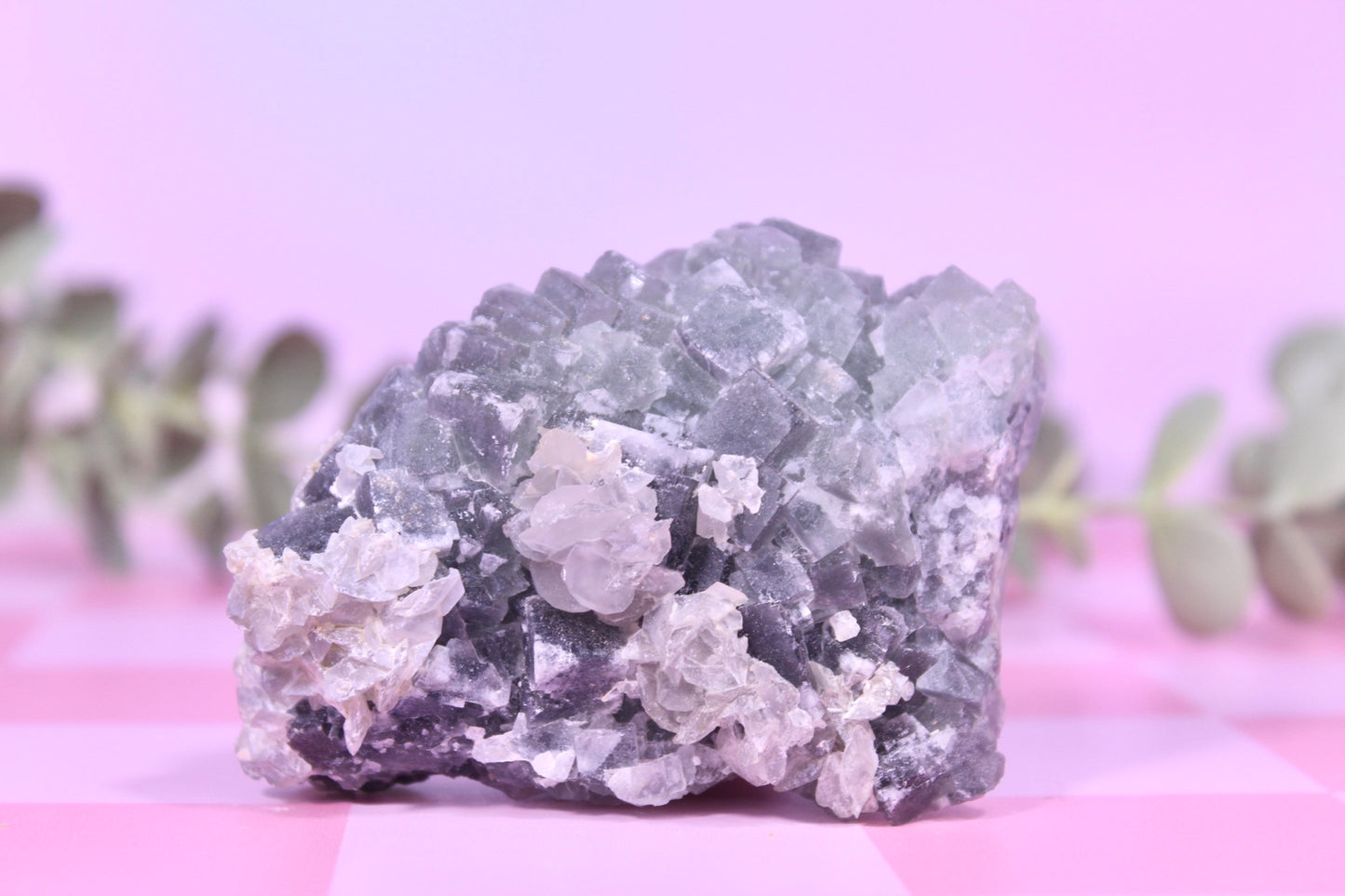 Cubic fluorite specimen