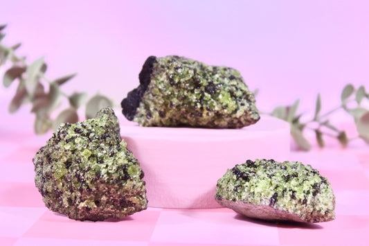 Peridot specimens