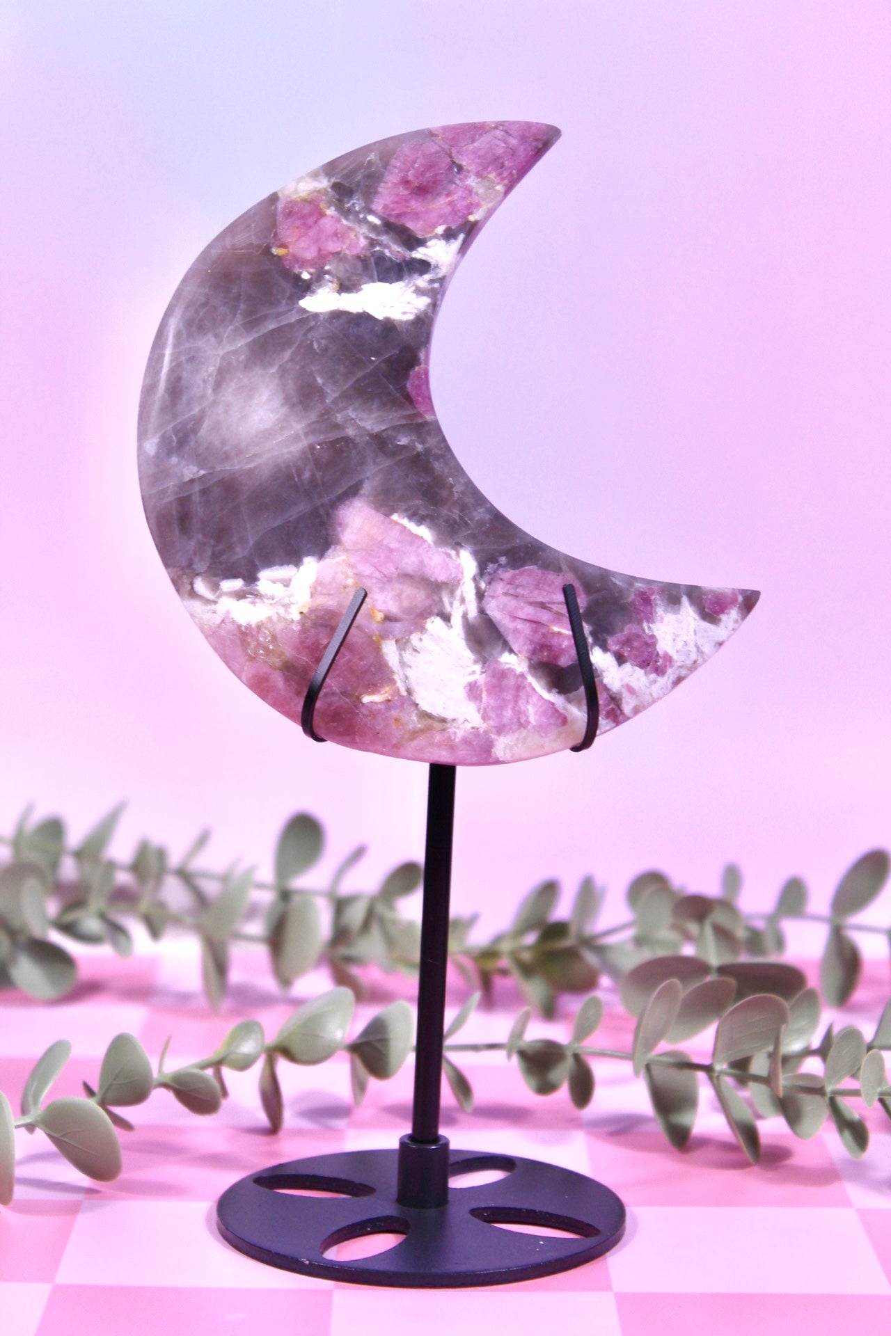 Pink tourmaline moon
