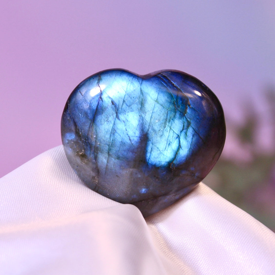 Labradorite hearts