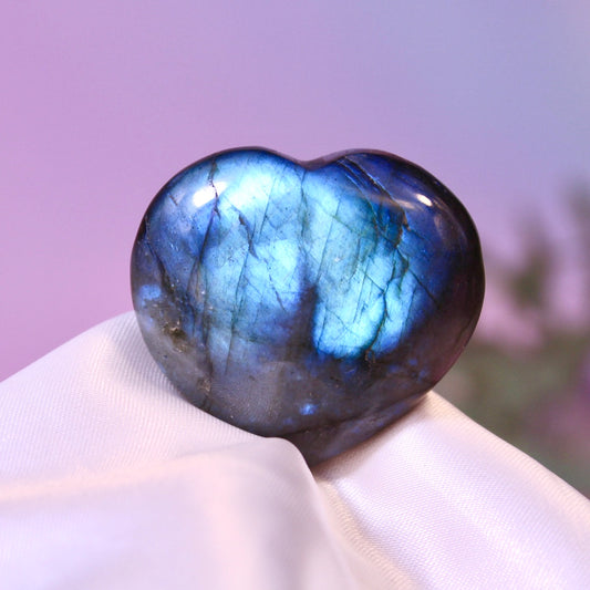 Labradorite hearts