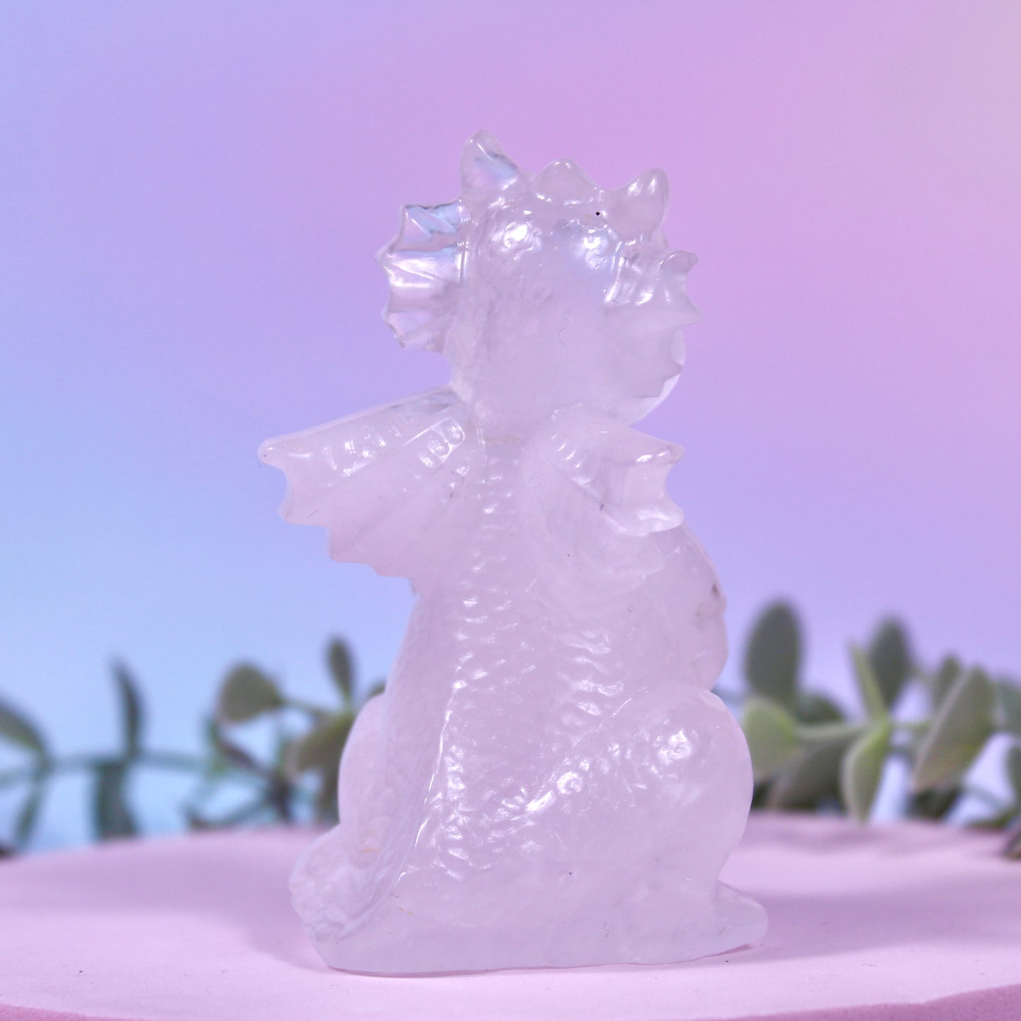 Clear quartz dragon B