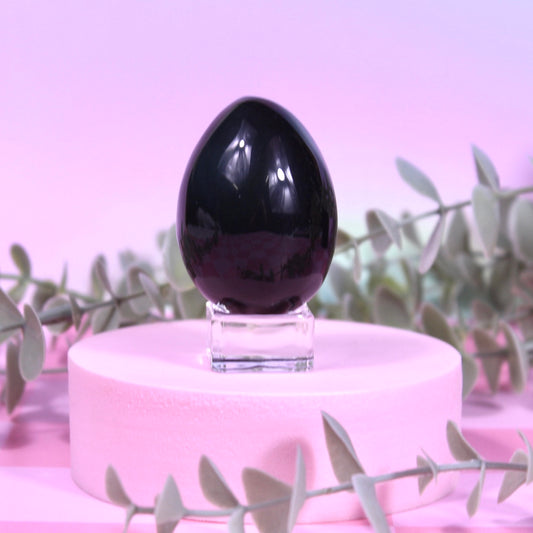 Rainbow obsidian egg