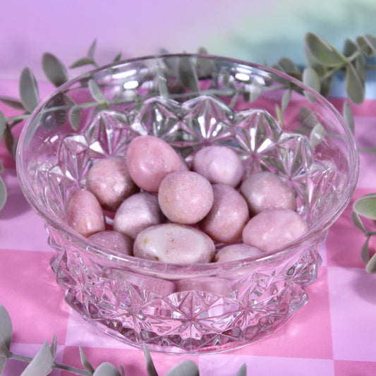 Pink opal tumbles