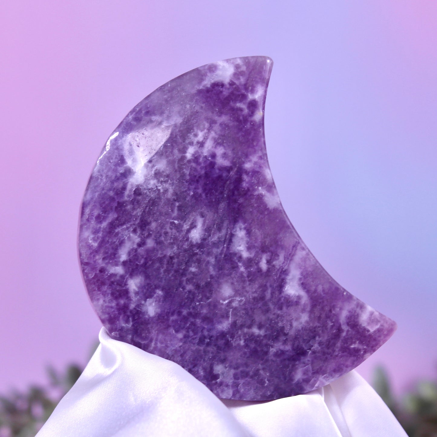 Lepidolite moon